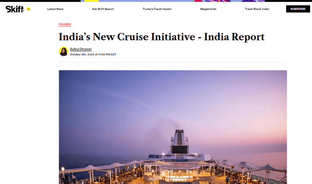 India’s New Cruise Initiative - India Report