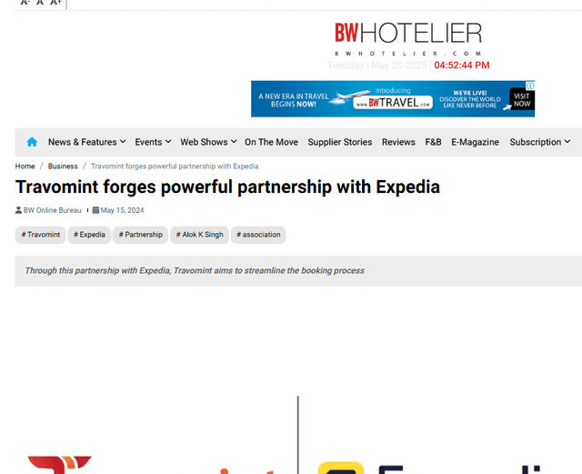 Travomint forges powerful partnership with Expedia