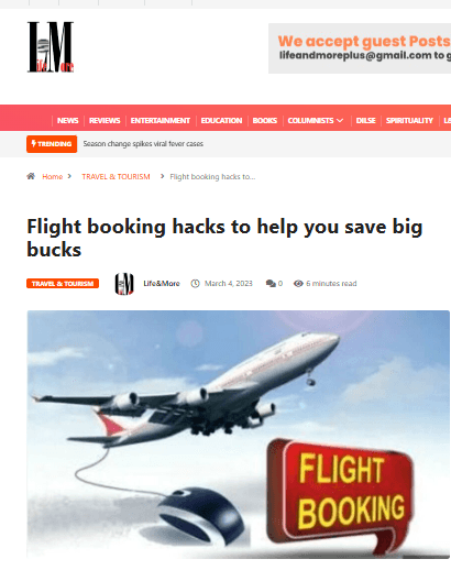 Flight hacks to save you big