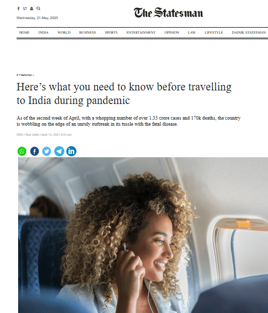 Here’s what you need to know before travelling to India during pandemic